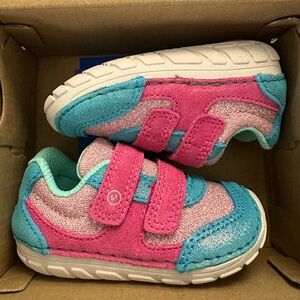 NWT Stride Rite Sparkle Mason Toddler Shoes Size 4